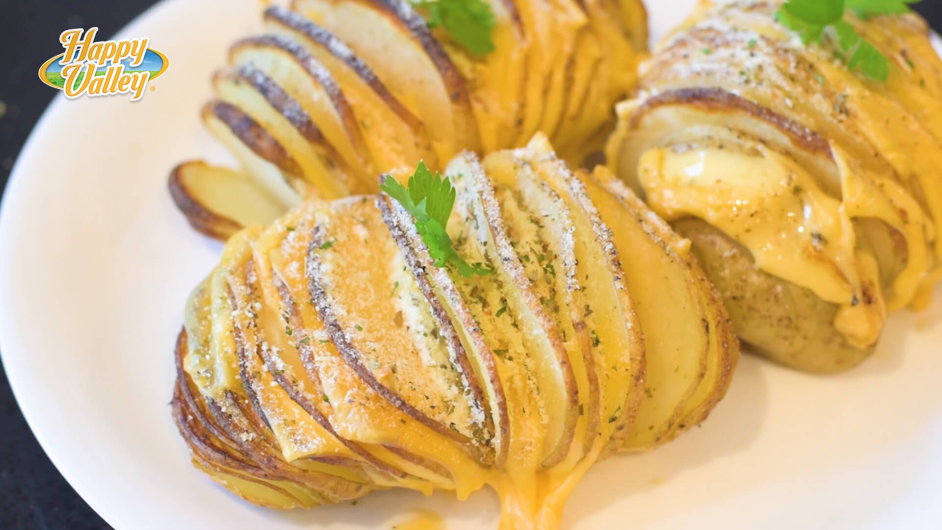Cheesy Hasselback Potatoes